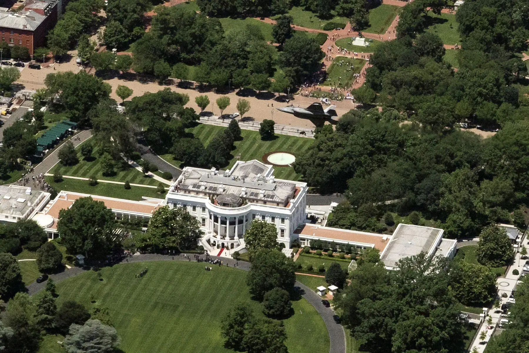 A U.S. fighter aircraft over Washington