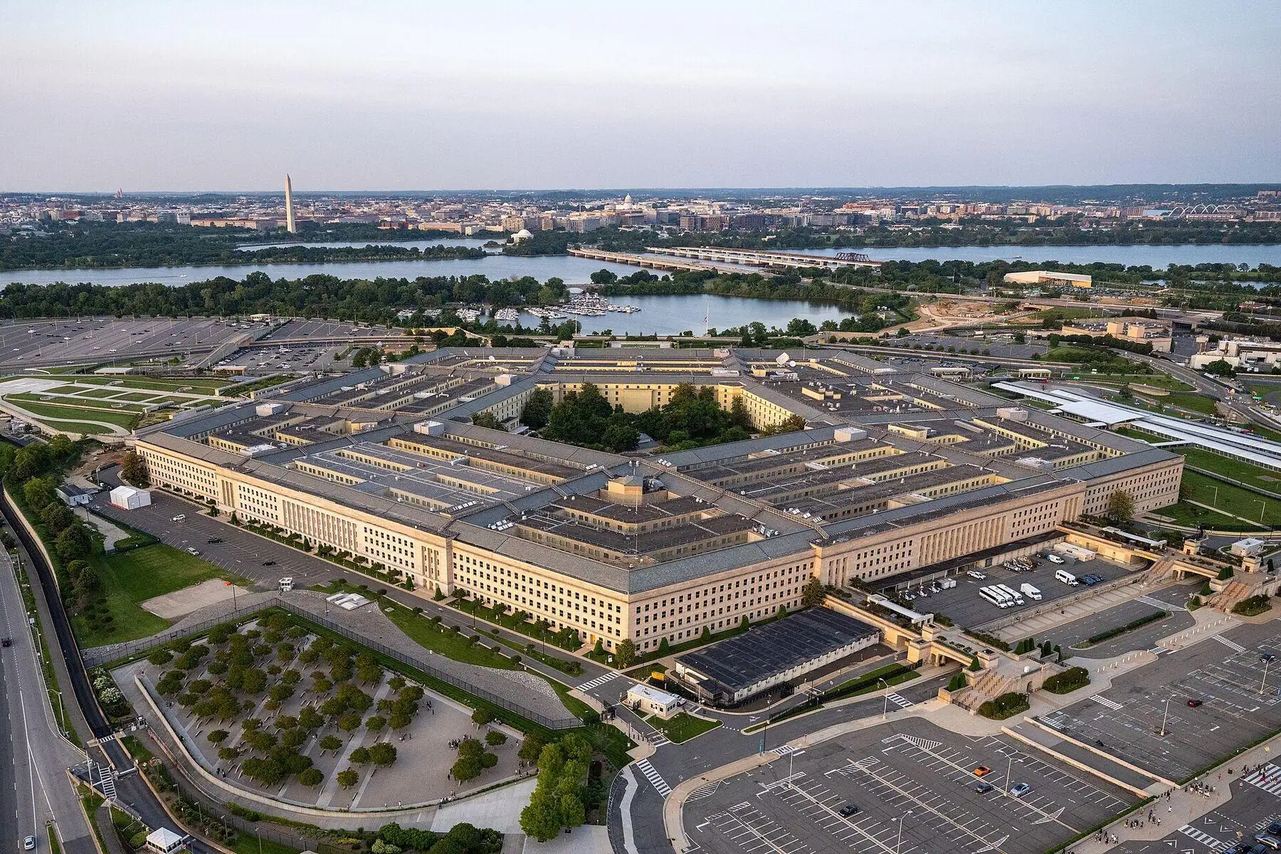 Aerial view of the Pentagon